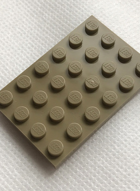 全新LEGO乐高正品零件配件MOC 3032 4x6 基础板 6167894 深米色