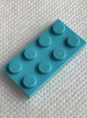 全新乐高LEGO正品零件配件MOC 3020 2x4 基础板 4655256 中湖蓝色