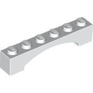 全新乐高LEGO正品零件配件MOC 92950 1x6 拱形砖 4620761 白色