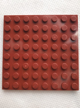 全新LEGO乐高正品零件配件MOC 41539 8x8 基础板 6249819 深红色