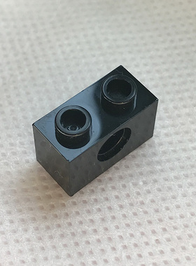 全新乐高LEGO正品零件配件MOC 3700 1x2 带一孔砖 370026 黑色