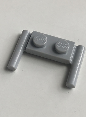 全新LEGO乐高正品零配件 3839 1x2双侧带连接手柄板 4211464 浅灰