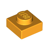 全新乐高LEGO正品零件配件MOC 3024 1x1 基础板 6073040 中黄色