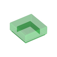 全新乐高LEGO正品 3070b 1x1 光面板 4216384 6254249 透明绿色