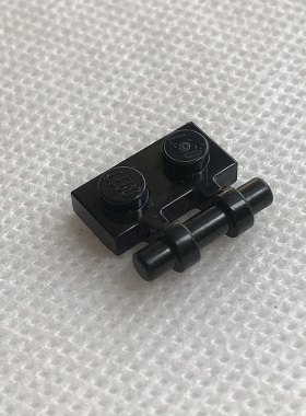 全新LEGO乐高正品配件 2540 1x2 单侧带手柄铰链板 4140588 黑色