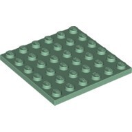 全新乐高LEGO正品零件配件MOC 3958 6×6 基础板 6186830 沙绿色