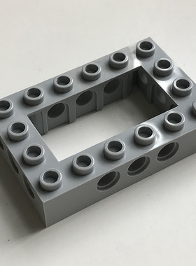全新LEGO乐高零件配件 32531 4x6 带孔框架砖 4211716 浅灰色