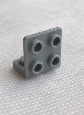 全新LEGO乐高正品零件 99207 1x2-2x2反向托架件 4654580 浅灰色