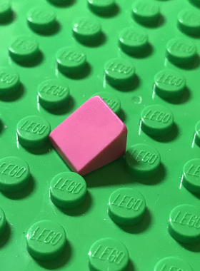 全新LEGO乐高 50746 54200 1x1 斜坡面砖 6057894 6127601 深粉色