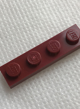 全新LEGO乐高正品零件 3710 1x4 基础板 4164219 4539061 深红色