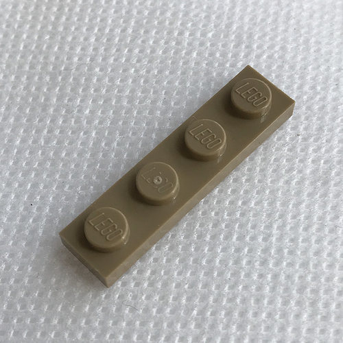 全新乐高LEGO正品零件深米色