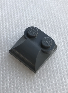 全新乐高LEGO零配件 47457 2x2 斜坡面砖 弧形砖 4218696 深灰色