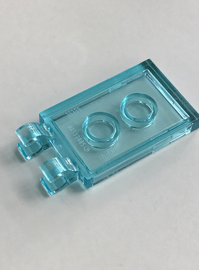 全新LEGO乐高正品 30350 2x3 双横夹口光面板 4603191 透明浅蓝色