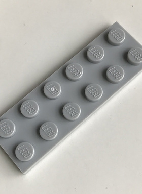全新LEGO乐高正品零件配件MOC 3795 2x6 基础板 4211452 浅灰色