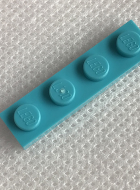 全新乐高LEGO正品零配件MOC 3710 1x4 基础板 6070757 中湖蓝色