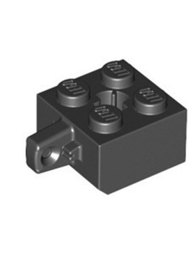 全新乐高LEGO零件 30389 2x2 单侧带铰链砖 4162759 4163904 黑色