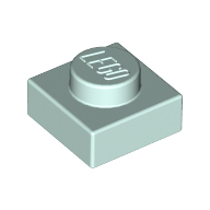 全新乐高LEGO正品零配件 3024 30008 1x1 基础板 6058016 水绿色