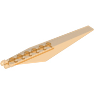 全新乐高LEGO 57906 3x12 楔形铰链件 6117721 6292975 透明橙色