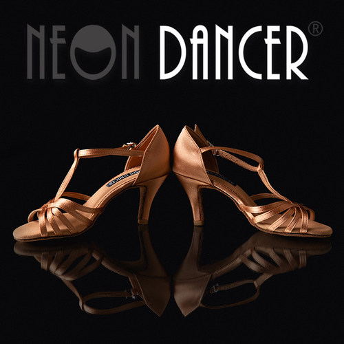 neondasha带款国标锥跟拉丁舞鞋
