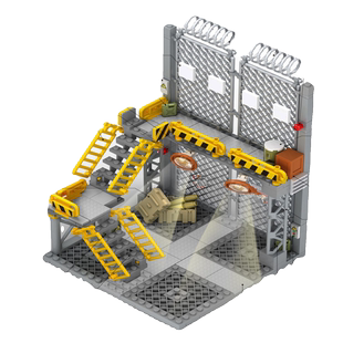 吃鸡场景J777积木基地第三方场景沙盒军事特种兵特警模型拼装 积木