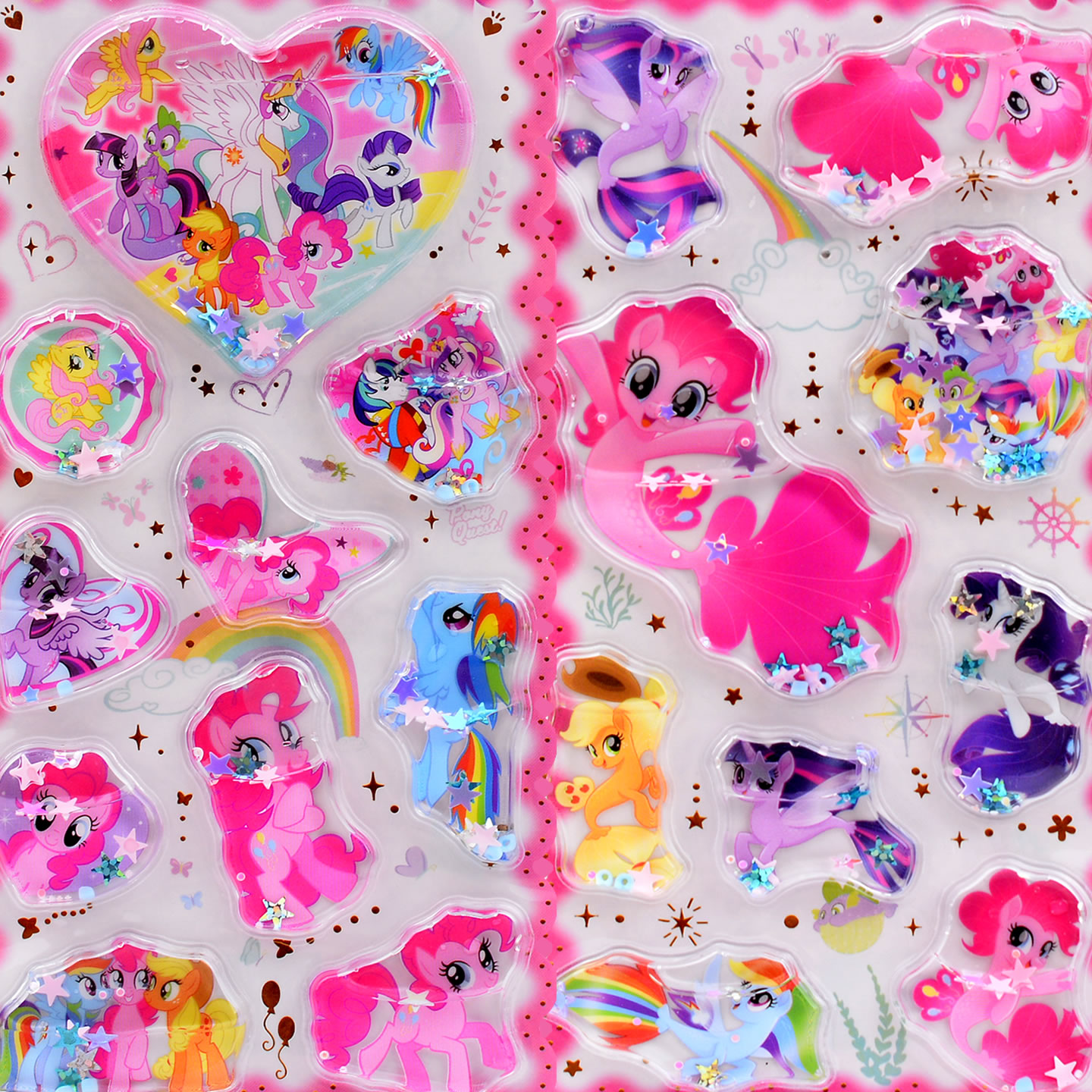 小马宝莉pony立体带水摇摇乐贴画图片