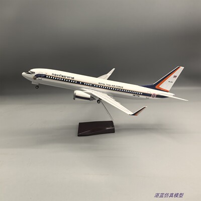 47cm带灯泰国泰王专机737飞机模型客机仿真礼品礼物摆件航空收藏