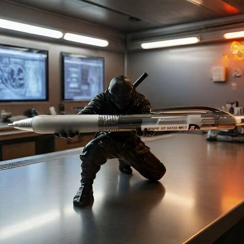 忍者3D打印手办笔架收纳摆件桌搭