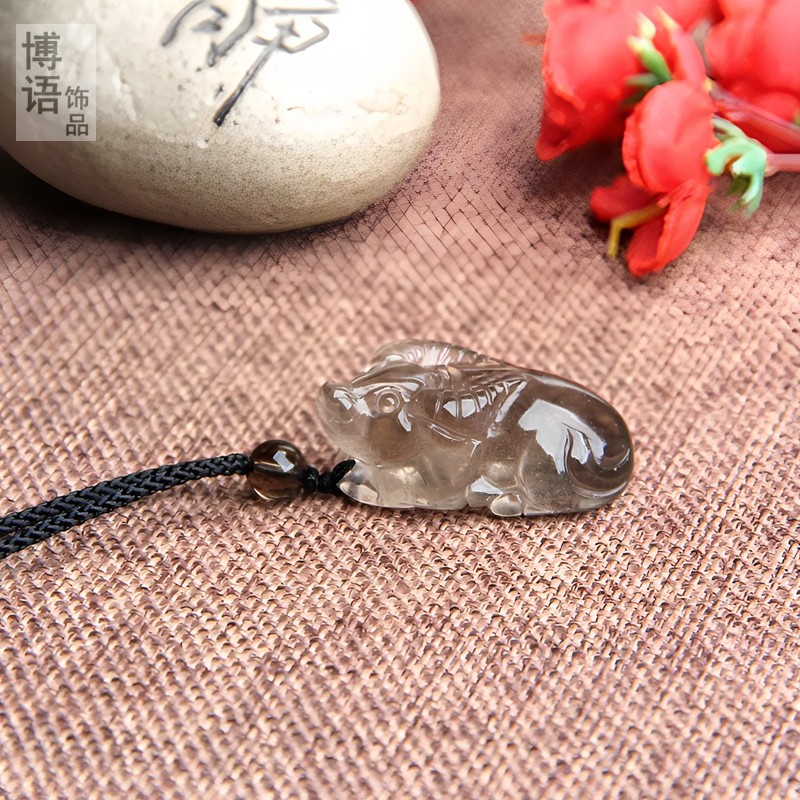 博语生肖水晶小牛吊坠挂坠