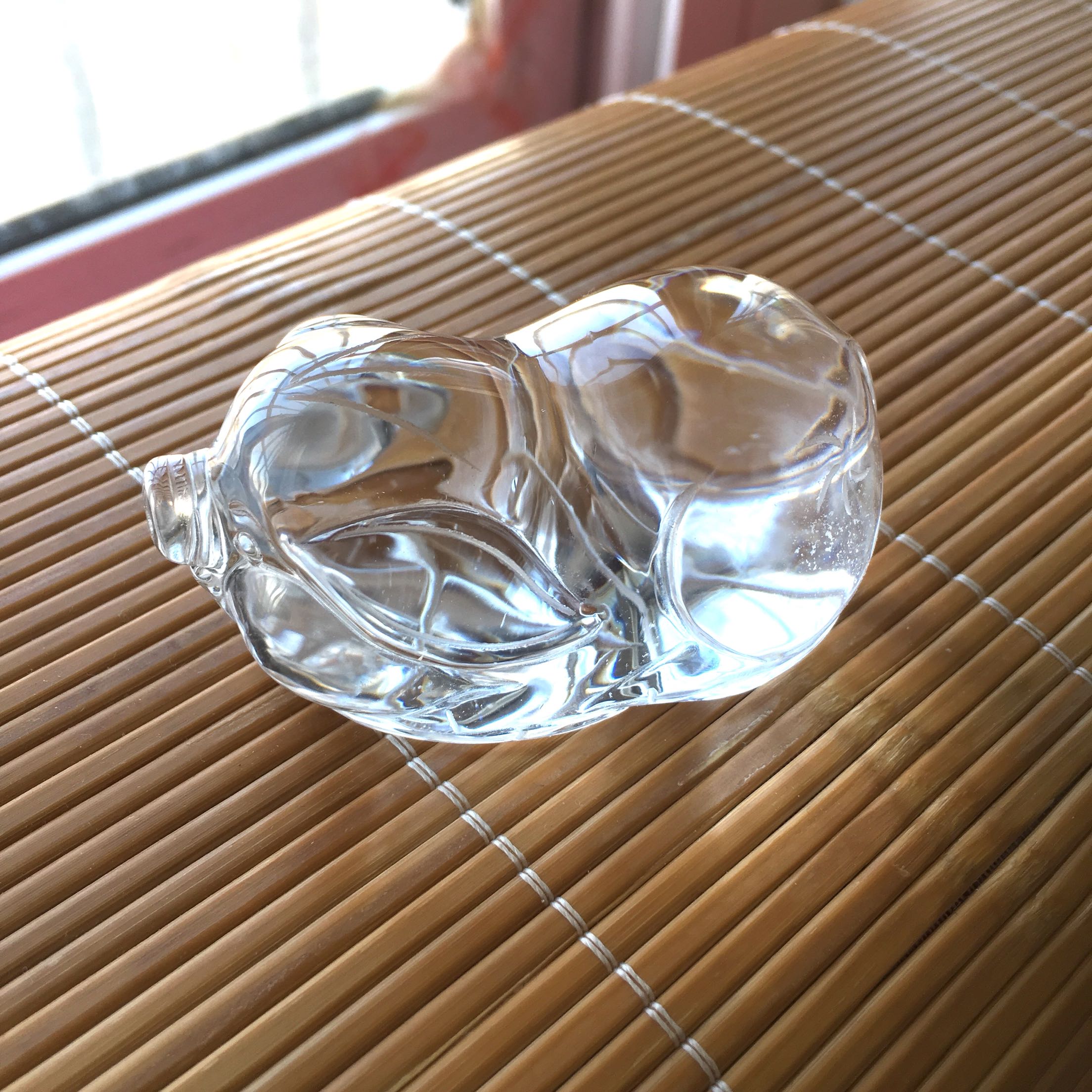 精雕天然白水晶猪摆件 生肖水晶猪小摆件 水晶雕刻小猪摆件