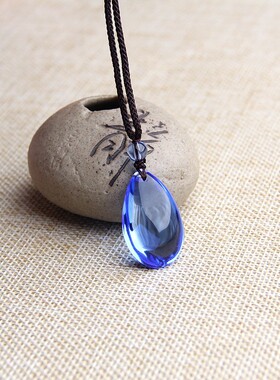 蓝水晶项链蓝水晶挂件