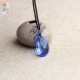 男女款 蓝水晶水滴吊坠蓝水晶滴水型挂件挂坠蓝水晶饰品项链项坠