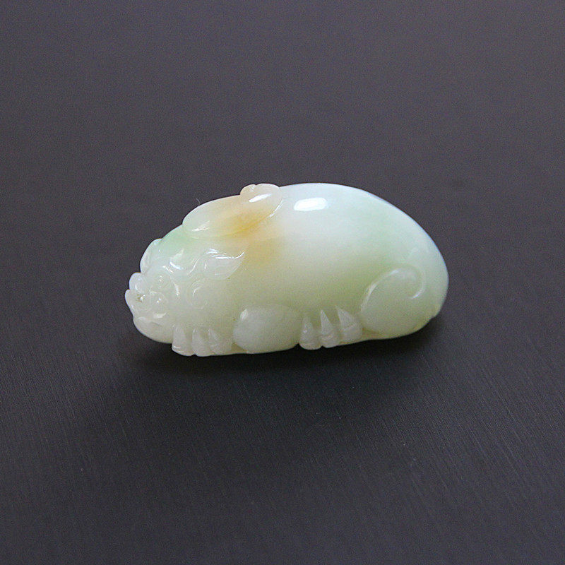 天然和田玉貔貅吊坠挂坠 玉貔貅项链项坠 男女款情侣貔貅吊坠