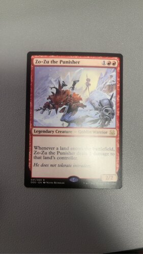 万智牌 心灵vs力量 红色 金 用刑鬼揍子 Zo-Zu the Punisher 英文