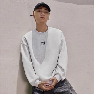 李宁卫衣韦德系列宽松连帽休闲运动套头卫衣AWDR433 吊牌遗失