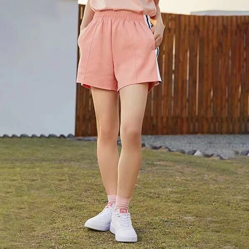 正品李宁迪斯尼时装周反伍女子子针织运动健身长卫裤训练运动短裤