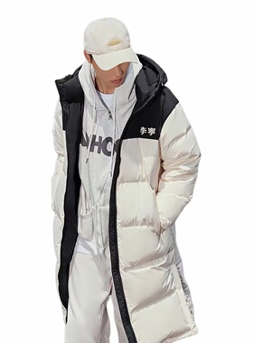 李宁短羽绒服男女同款2022冬季立领宽松情侣运动服外套AYMS307