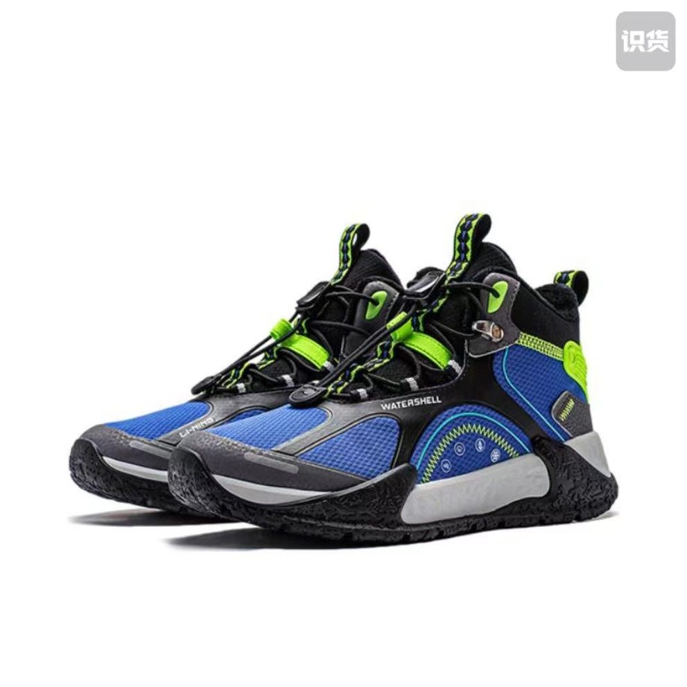 Li Ning/李宁舒适耐磨减震回弹加绒加厚防泼水户外运动鞋儿童