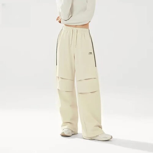 李宁运动裤女子宽松透气运动长裤