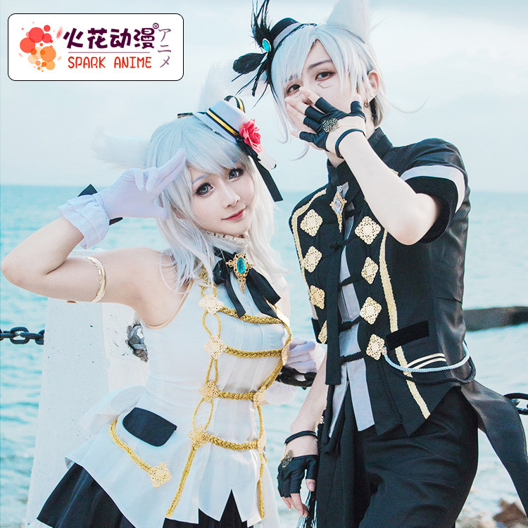 »ð»¨¶¯ÂþÏÖ»õFF14×îÖÕ»ÃÏë14cos Å®¶ù½ÚżÏñÌ׺ڰ×cosplayÅ®·þ×°