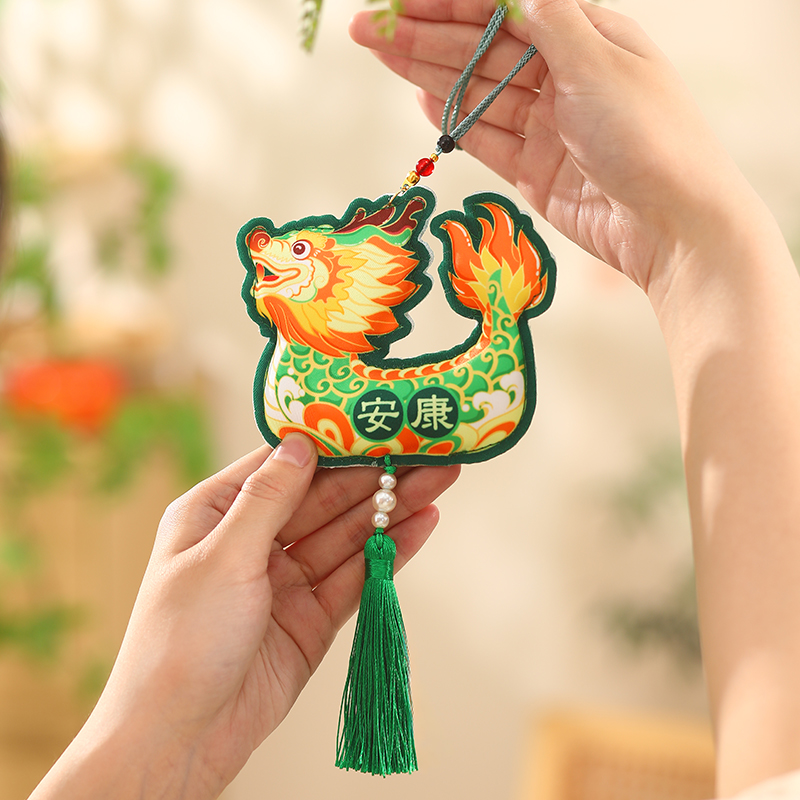 端午节龙舟香囊儿童挂脖香包成品
