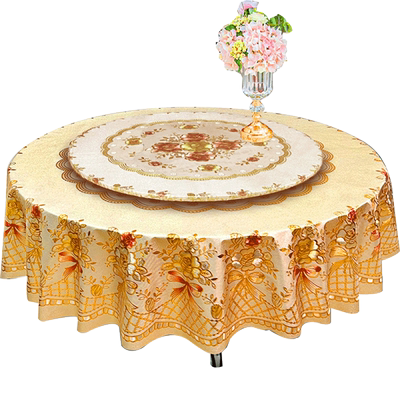 至佑中式PVC防水免洗圆桌布