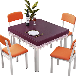 老式八仙四方桌子台布正方形桌布pu油蜡皮桌罩套防水防油免洗防烫