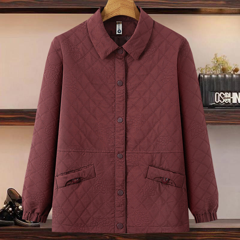 春装新款提花短款休闲棒球服春秋妈妈装暗扣显瘦薄款50岁减龄外套,女装/女士精品,中老年女装,淘宝优惠券,粉丝福利购,淘宝优惠卷