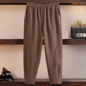 大码 女装 长裤 新款 加肥加大萝卜裤 哈伦裤 中年妈妈装 春装 高腰休闲裤