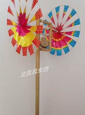 一鼓两轮结实塑料膜风车北京场景