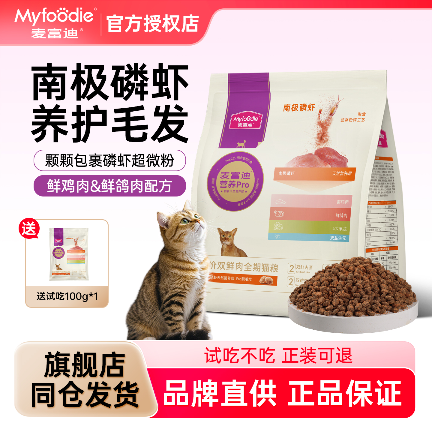 【不吃包退】麦富迪营养pro猫粮