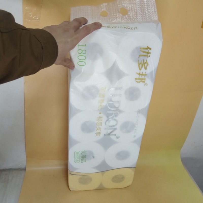 优多邦空心抽纸巾家用实惠装带芯卷筒卫生纸餐巾纸可湿水厕纸手纸