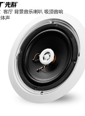 SAST/先科S4-5同轴定阻喇叭会议室 门店 吸顶音响 高品质吊顶音箱
