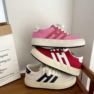 ins原始风滑板鞋 潮流百搭休闲鞋 子 女春低帮学生韩版 帆布鞋