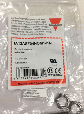 IA12ASF04NOM1-KN瑞士佳乐原装精品圆柱金属电感接近开关传感器